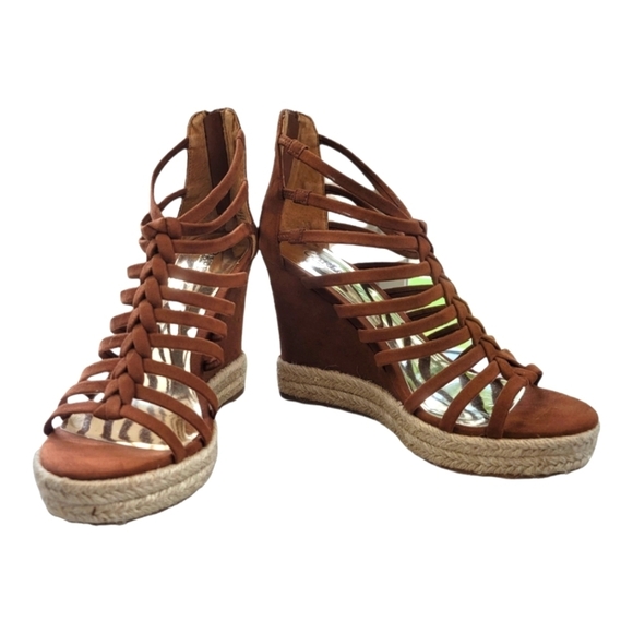 Carlos‎ Santana "CAMILLA" Strappy Wedge Sandals - Picture 4 of 13